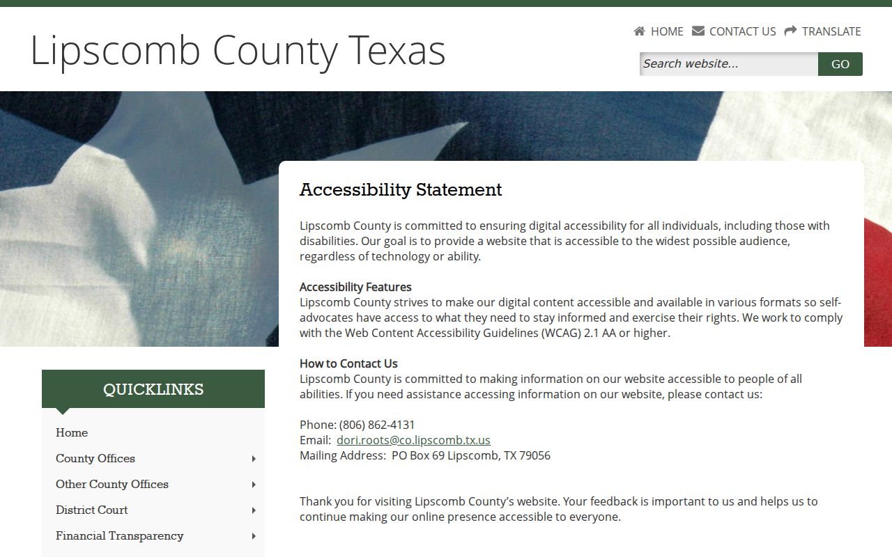 Lipscomb County court docket accessibility source