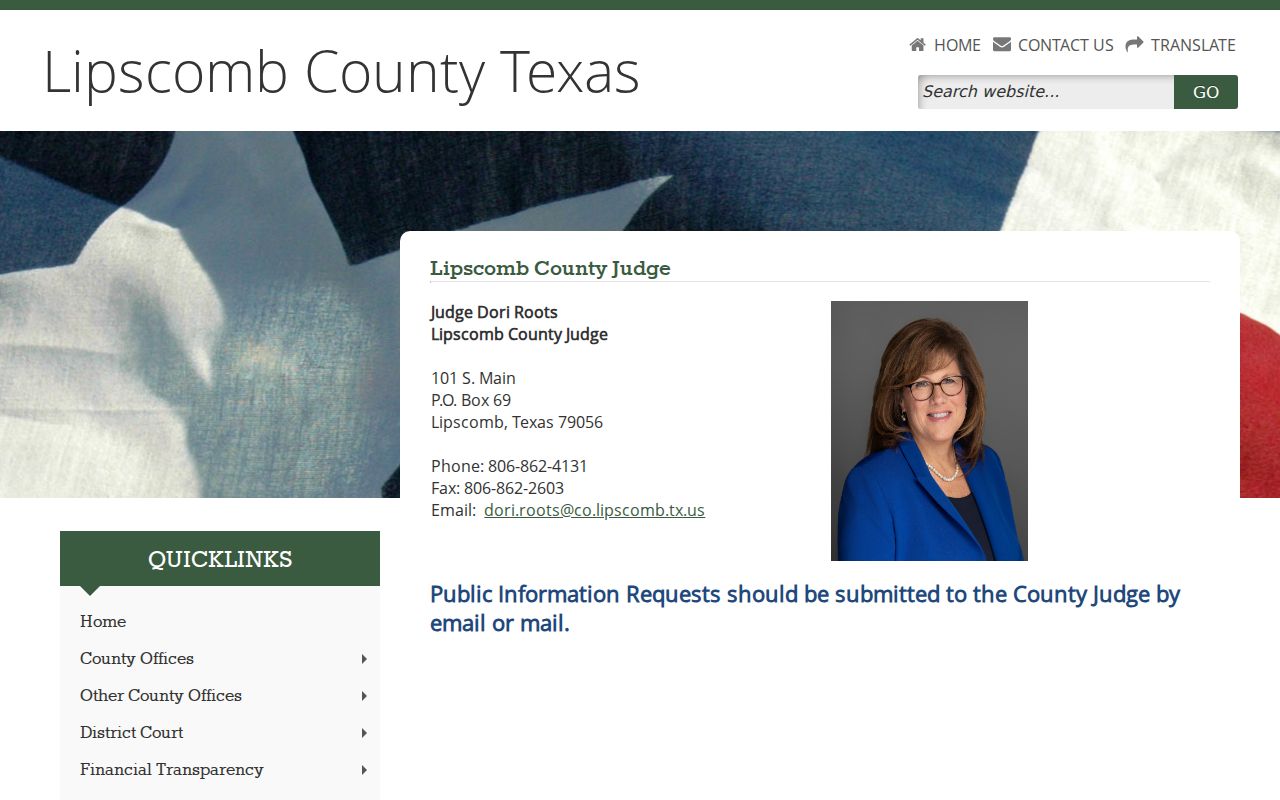 Lipscomb County court docket county judge contact