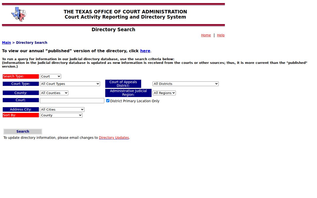 Lipscomb County docket search court directory fields