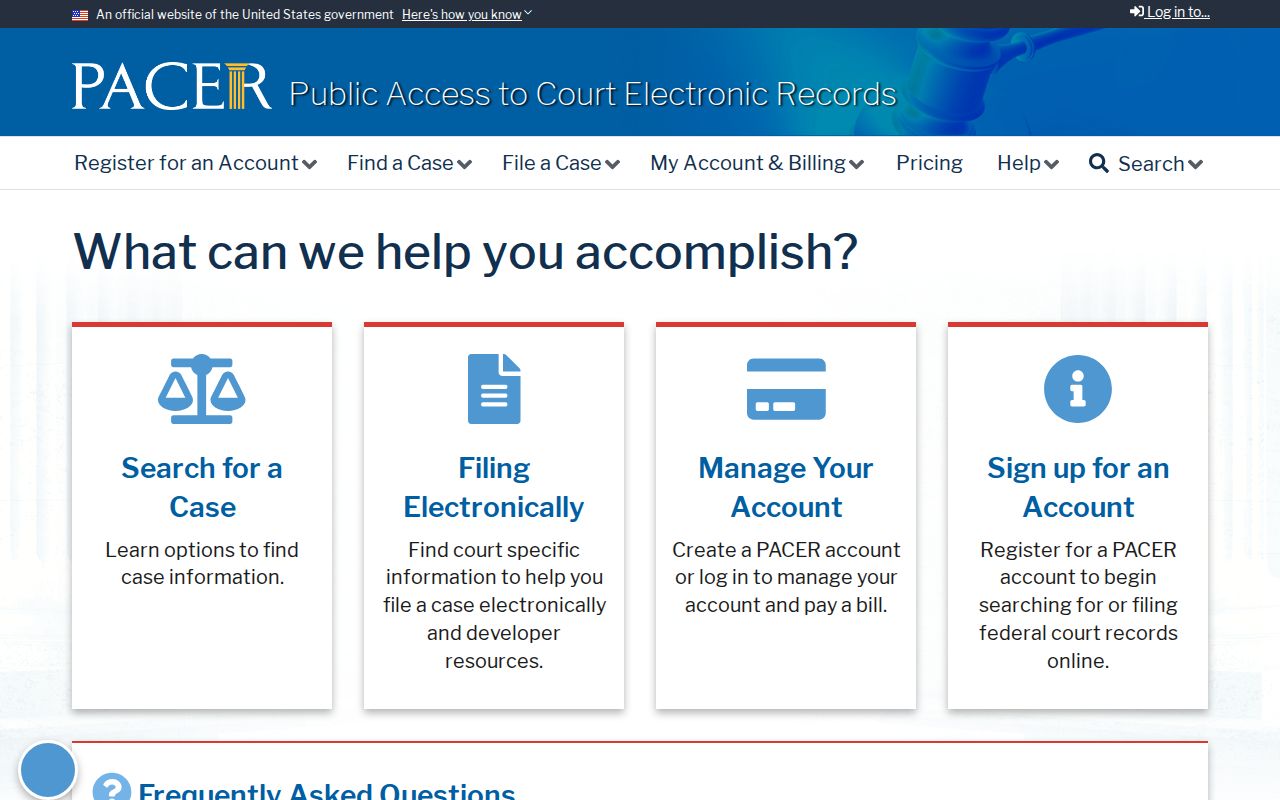 Lipscomb County federal court docket PACER source